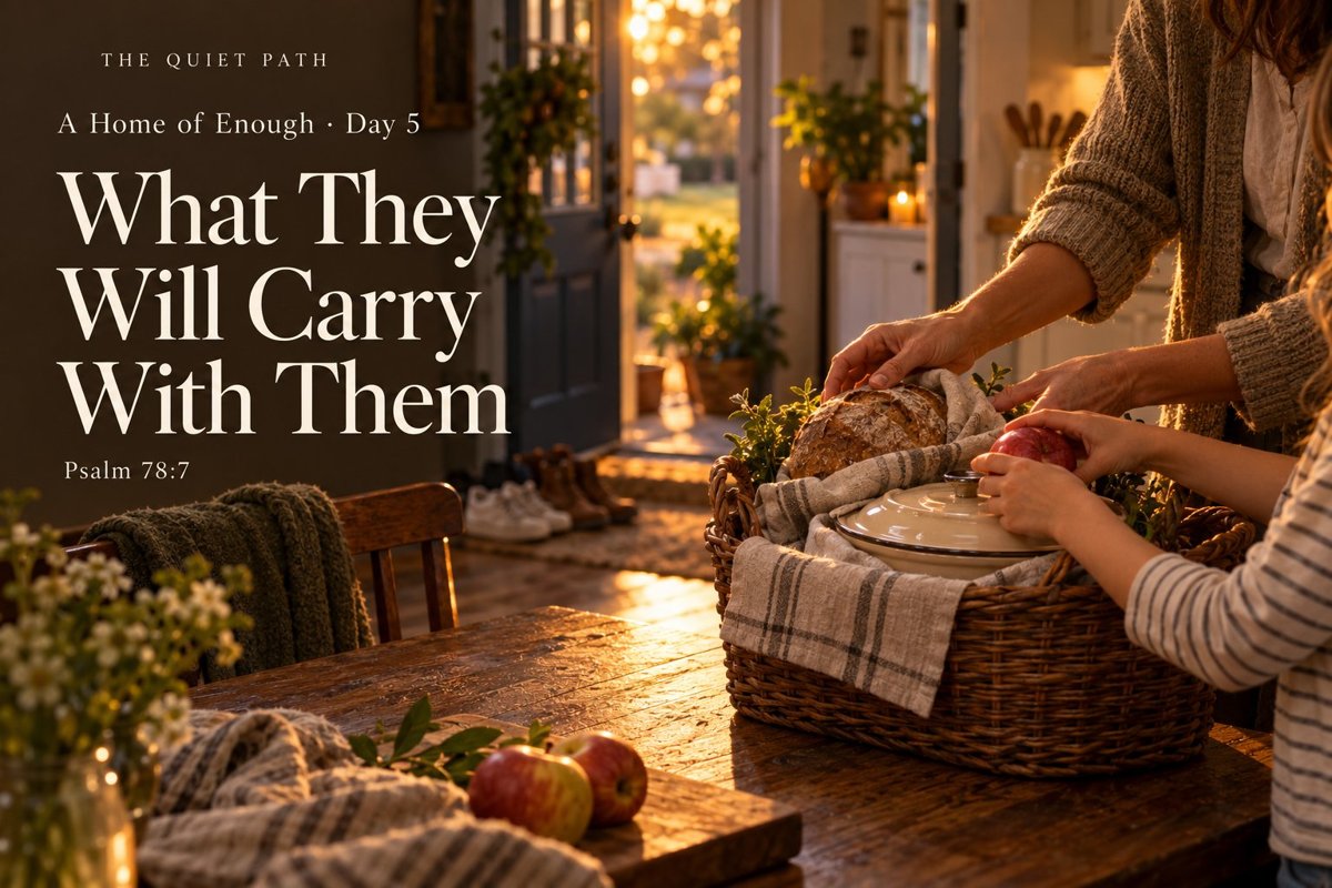 A Home of Enough, Day 5: What They Will Carry With Them — series artwork
