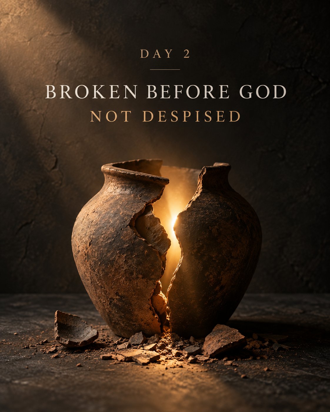 Return With Your Whole Heart, Day 2: Broken, Not Despised — series artwork